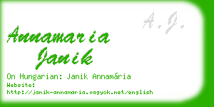 annamaria janik business card